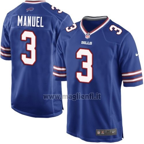 Maglia NFL Game Buffalo Bills Manuel Blu